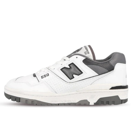 NB 550 White Grey Dark Grey