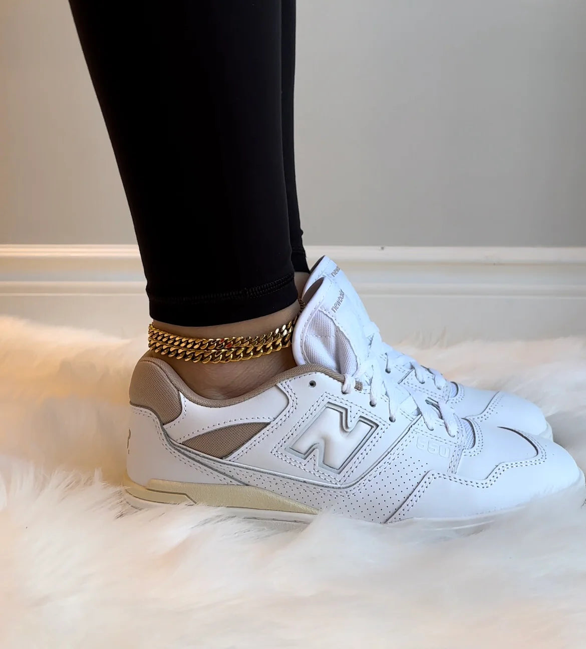 NB 550 White Tan (Womens)