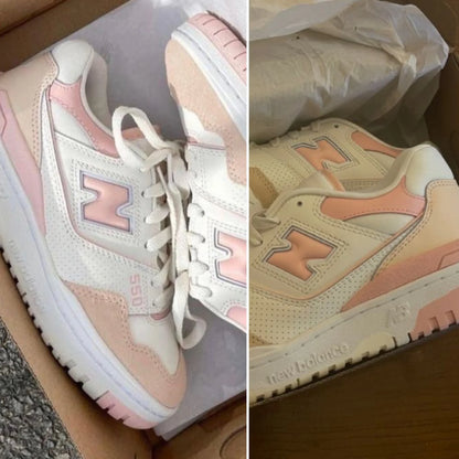 NB 550 White Pink (Womens)