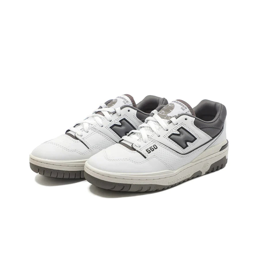 NB 550 White Grey Dark Grey